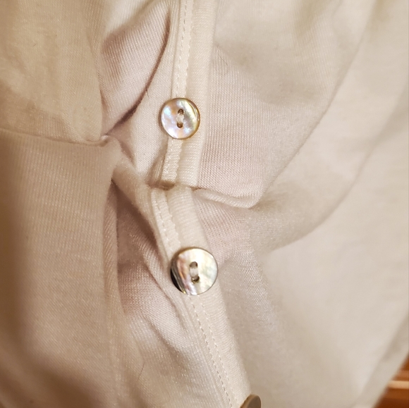 New Directions Flutter Sleeve Tie Top - Picture 3 of 5